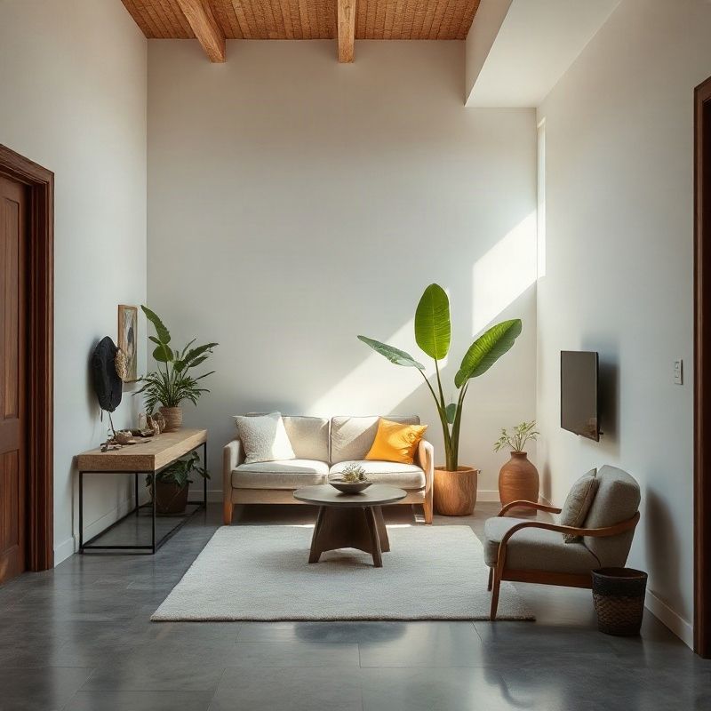 Compact studio interior in Aflitos